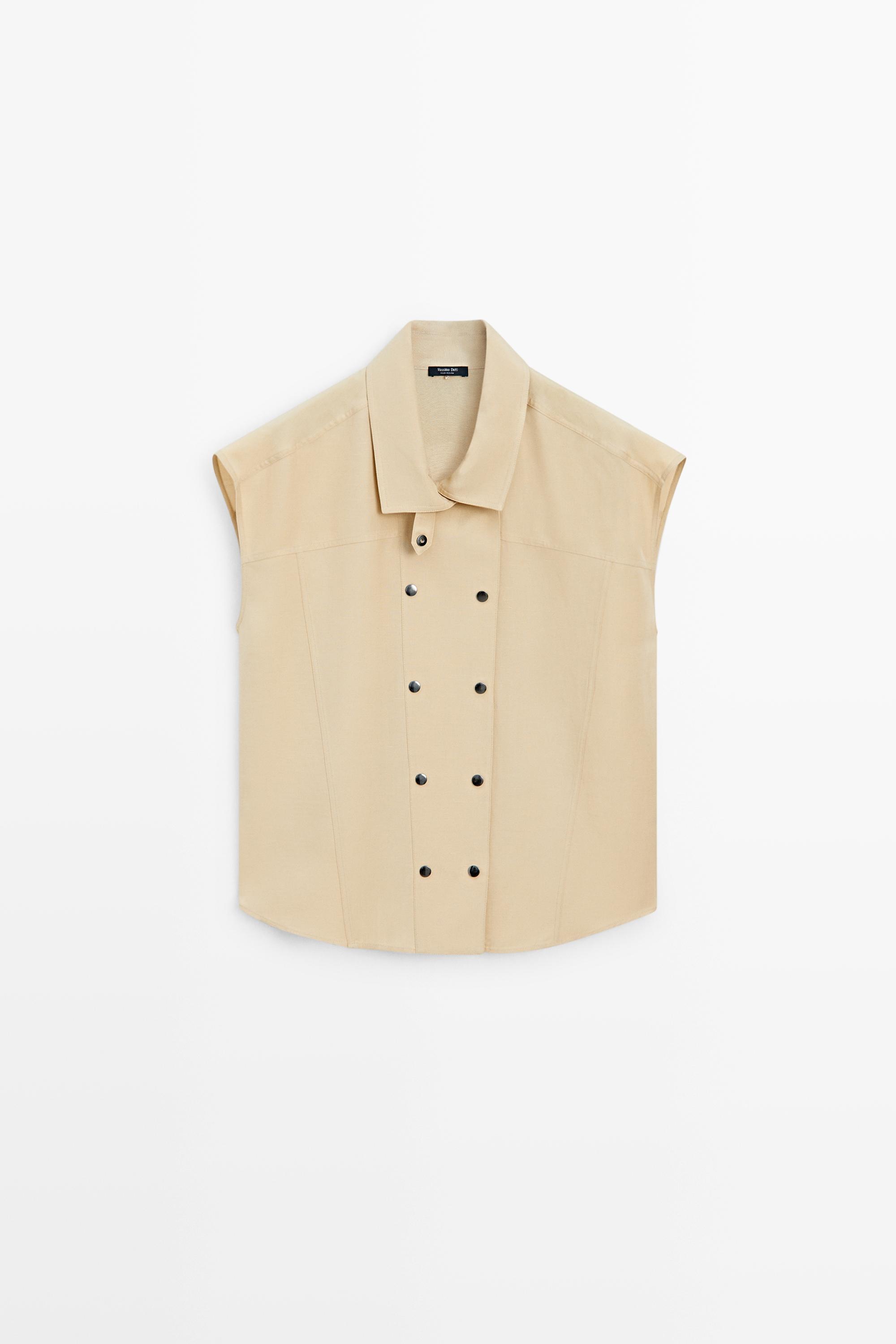 Chemise manches courtes boutons-pression